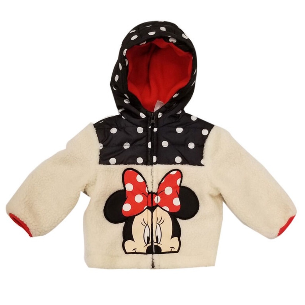 Disney Baby Minnie Mouse Fleece Sherpa/Shearling Jacket 3 months